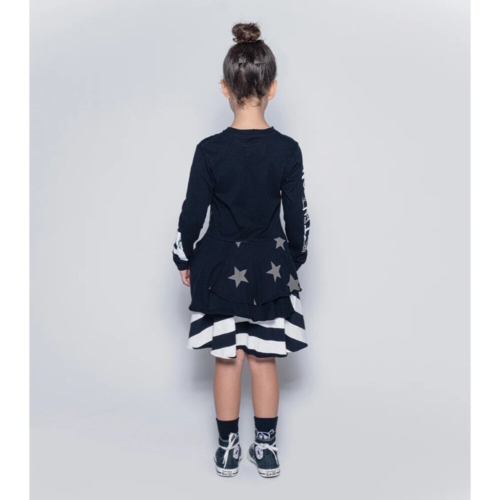 Nununu Mash Up Layered Dress in Black - Picture 5 of 6